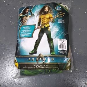 NWT AQUAMAN TRICK OR TREAT HALLOWEEN CHILD COSTUME BOYS LARGE 12 - 14
